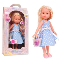 Кукла ABtoys Времена года (голубое платье), 30 см
