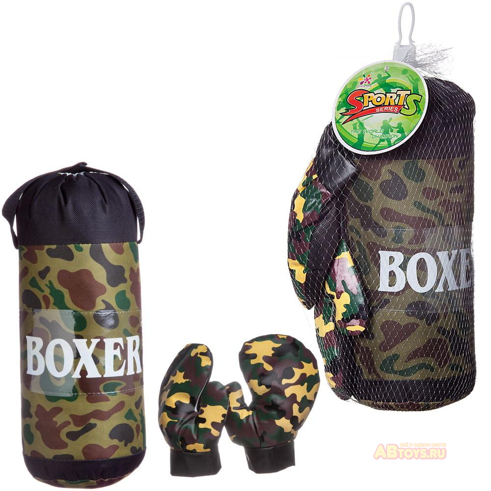 Боксерский набор, груша, перчатки, 17x17x34см