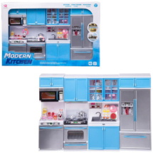 Кухня "Модерн",4 в1, бело-голубая, 54х9,5х36см, со звуковыми и световыми эффектами