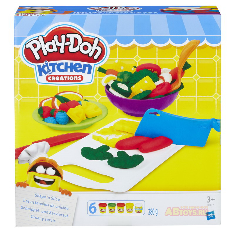 Набор для творчества Hasbro Play-Doh для лепки Cлепи и нарежь на дольки