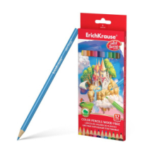 Пластиковые цветные карандаши трехгранные ArtBerry 12 цветов