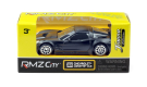 Машинка металлическая Uni-Fortune RMZ City 1:64 Chevrolet Corvette C6-R без механизмов, 2 цвета (черный/желтый), 7,35х3,23х2,03 см