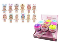 Кукла ABtoys Baby Boutique Пупс-сюрприз в конфетке с аксессуарами 12 видов в коллекции, (1 серия),