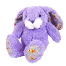 Мягкая игрушка ABtoys Кролик, 15см, фиолетовый.