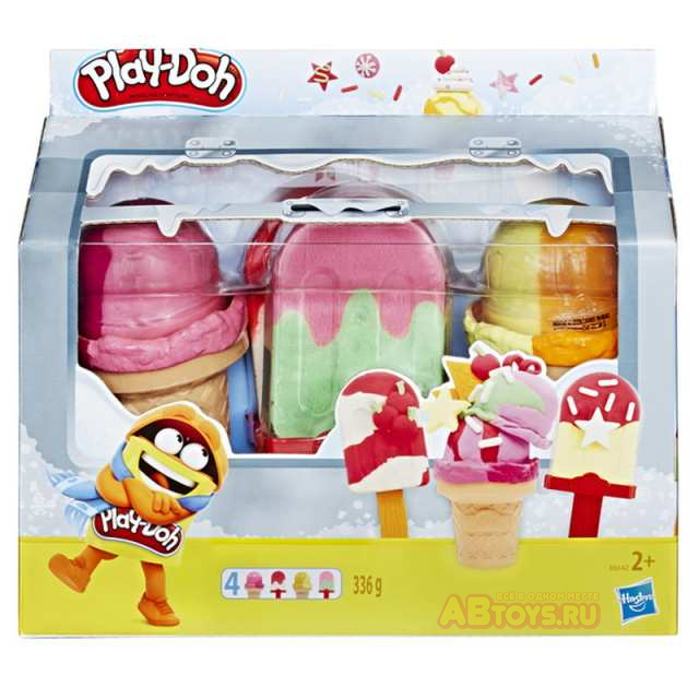 Набор для творчества Hasbro Play-Doh для лепки Холодильник с мороженым