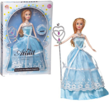 Кукла Junfa Atinil (Атинил) Очаровательная принцесса (в длинном голубом платье) c волшебной палочкой, 28см