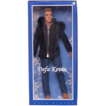 Кукла Defa Kevin Юноша в черной куртке с молнией, 30 см