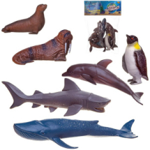 Игровой набор ABtoys Юный натуралист Фигурки морских животных, 6 штук