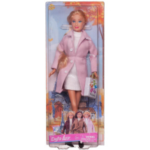 Кукла Defa Lucy Осень в городе в розовом пальто 29 см