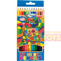 Цветные карандаши CENTRUM 12 цветов деревянные , длина 177мм