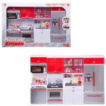 Кухня "Модерн", 4 в1, серебристо-красная, 54х9,5х36см, со звуковыми и световыми эффектами