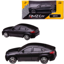 Машинка металлическая Uni-Fortune RMZ City 1:64 BMW X6, без механизмов, черный матовый цвет
