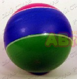 Мяч д.75 мм лакированный (полосатый)