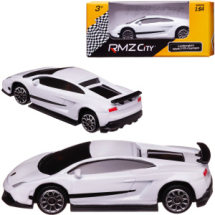Машинка металлическая Uni-Fortune RMZ City 1:64 Lamborghini Gallardo LP570-4 без механизмов, (белый), 7,18х3,10х1,95 см