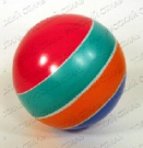 Мяч д.100 мм лакированный (полосатый)