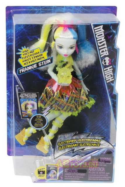 Кукла Mattel Monster High Электро Фрэнки из серии "Под напряжением"