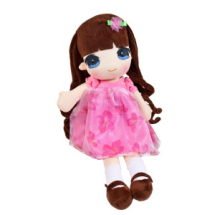 Кукла ABtoys Мягкое сердце, мягконабивная в розовом платье, 50 см